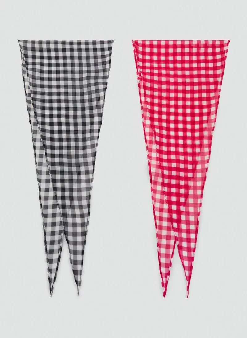 مانجو طقم وشاحين مدمجين